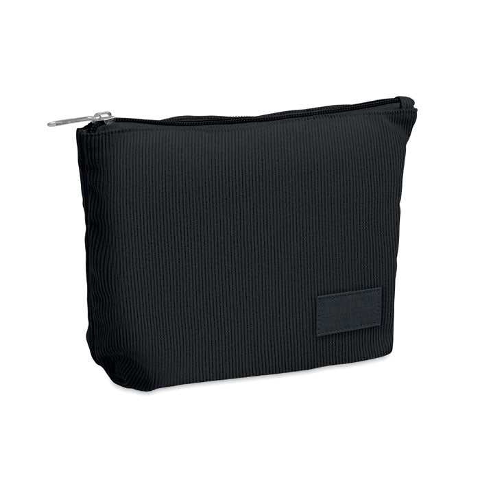 Trousse  en velours côtelé - Noir - item_picture_front