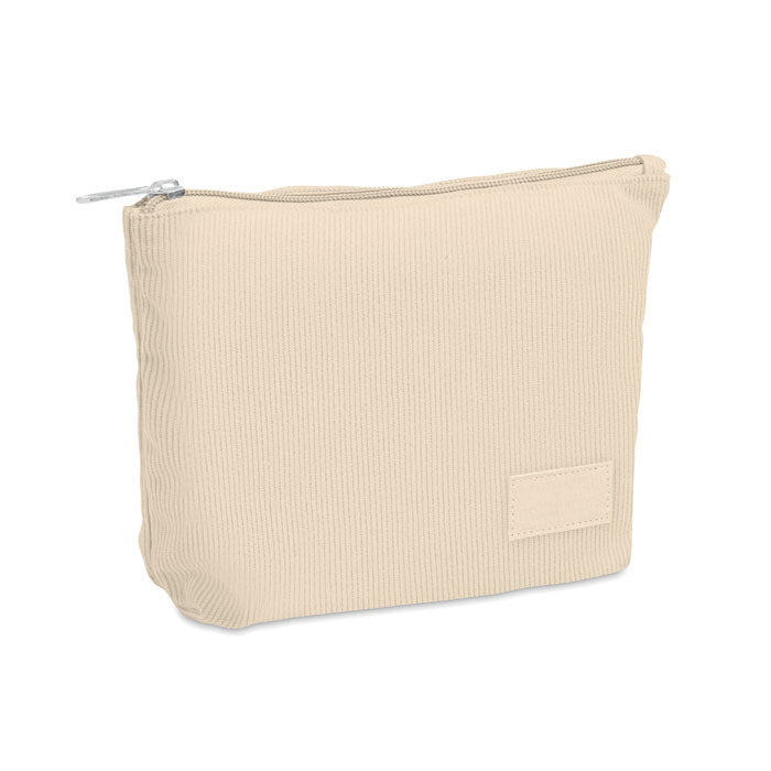 Trousse  en velours côtelé - Beige - item_picture_front