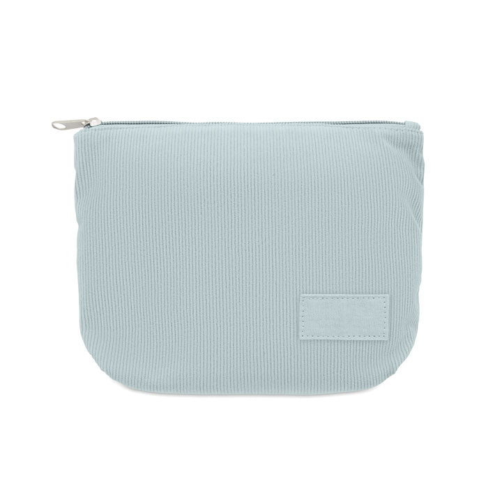 Trousse  en velours côtelé - Bleu Bébé - item_picture_back