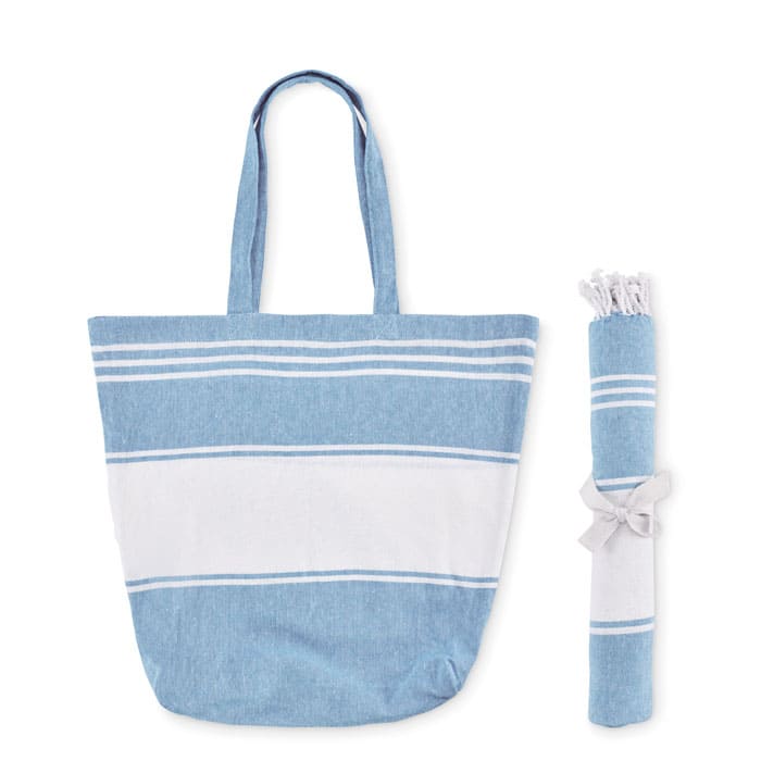 Set serviette et sac de plage personnalisable