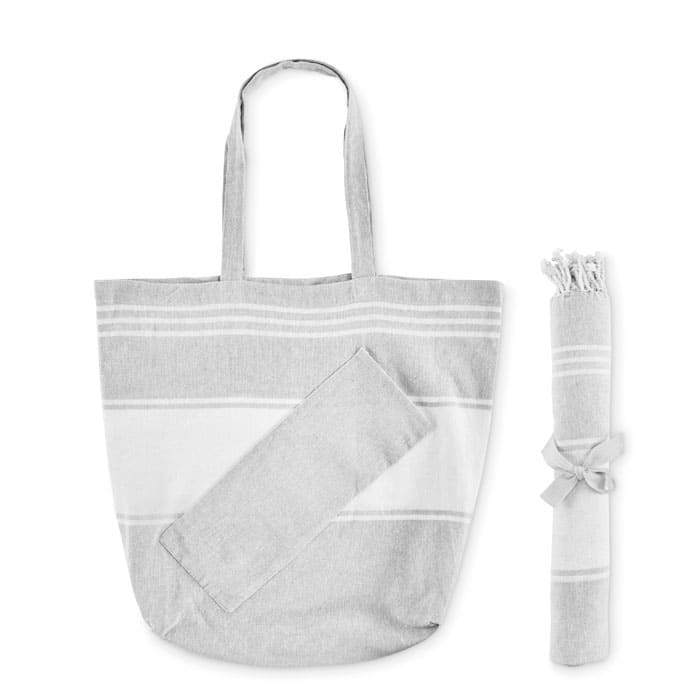 Set serviette et sac de plage personnalisable